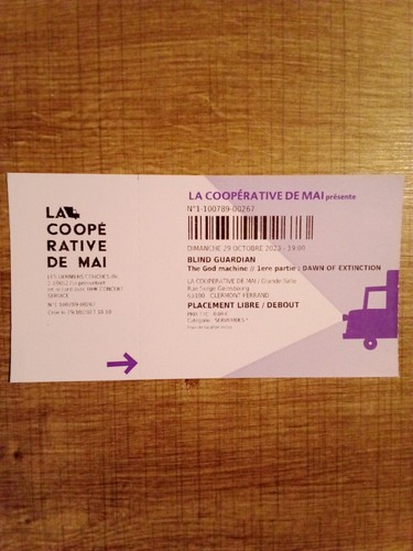 Billet concert blind - billet,