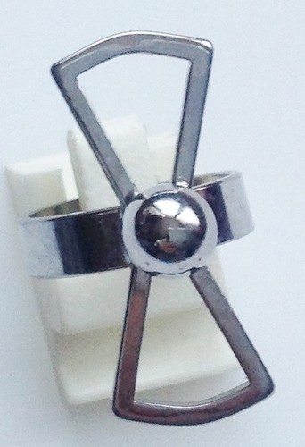 Bague vintage couleur argent - bague,