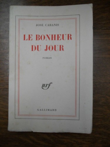 José cabanis bonheur du - bonheur,