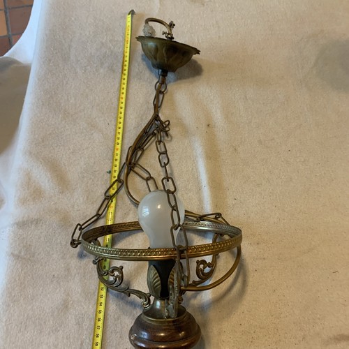 Lustre vintage bois et - 70,