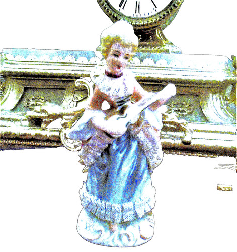 Figurine biscuit dame la - figurine,
