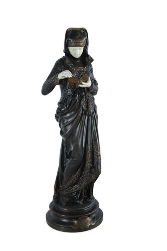 Nifao bronze reading - bronze, figure