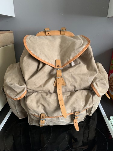 Ancien sac dos toile et - toile,