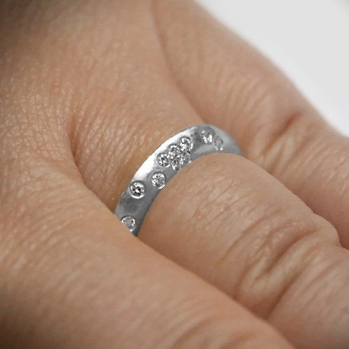 Bague diamant mariage - , or