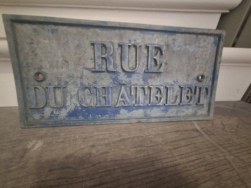 Plaque rue ancienne paris - plaque,