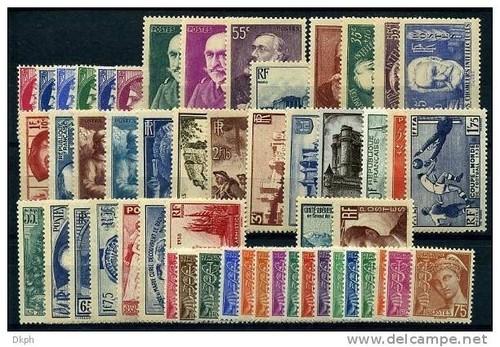 Timbre france année complète - france,