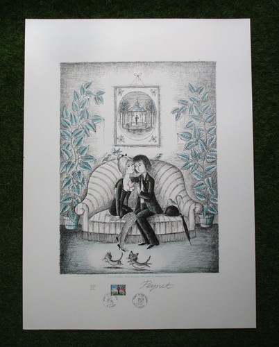 Raymond peynet lithographie - raymond,