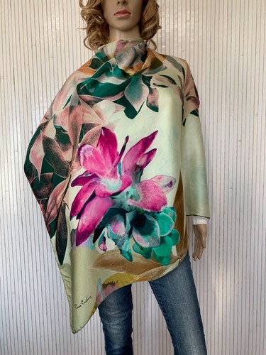 Foulard carré soie 90cm - de,
