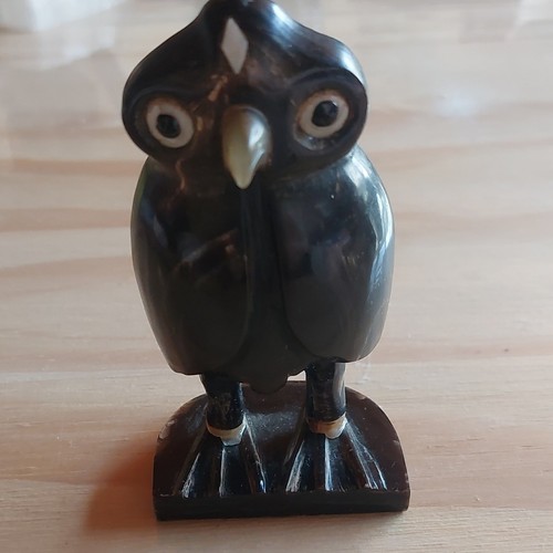 Statuette chouette sur socle