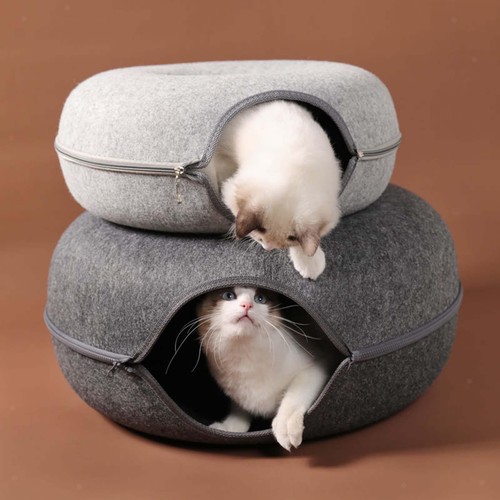 Chatons feutre chat tunnel - chat,