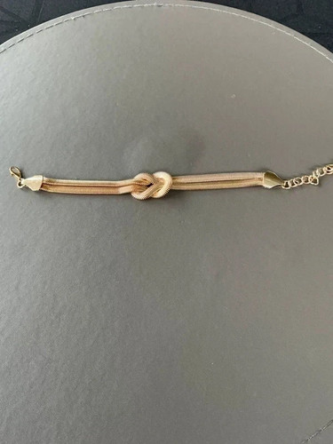 Bracelet doré maille - doré, serpent