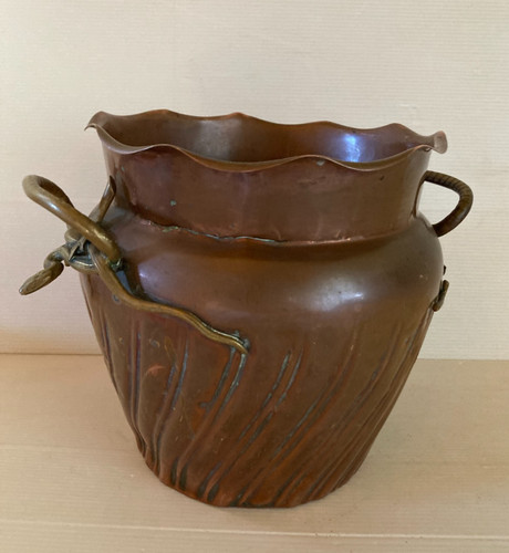 Cache pot cuivre - , au