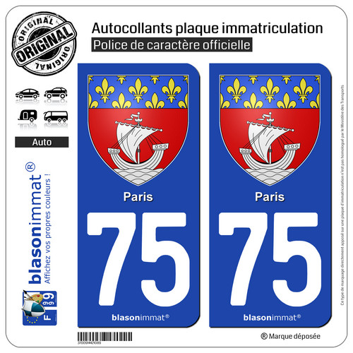 Stickers autocollant plaque - 2,