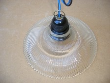 ancien abat jour côtelé type