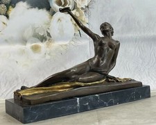 Sculpture Art Déco Femme Nue