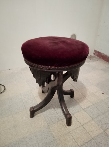 Ancien tabouret piano - ancien, de