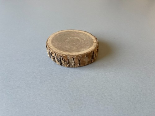 Socle rond bois brut pour - ,