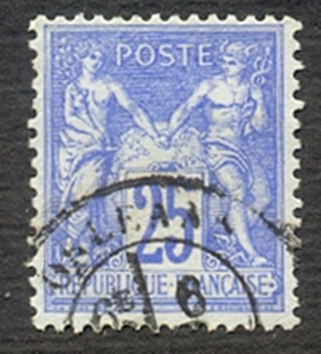 Timbre oblitere type - n°, 79