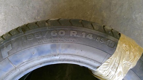 Pneu 195 r14 h - r14, black