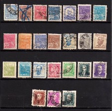 BRESIL- Début de collection - 24 timbres oblitérés
