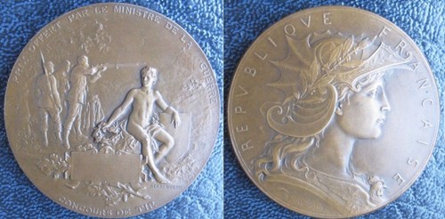 Médaille concours tir - médaille, de