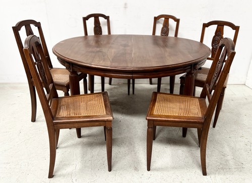 Table six chaises art déco - art,