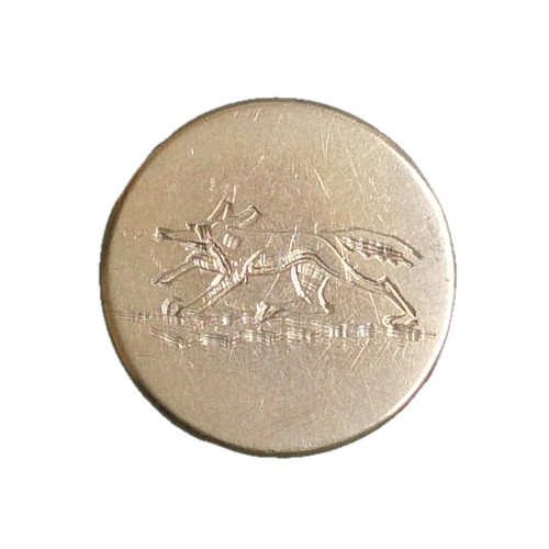 Bouton ancien tombac chasse - bouton,