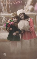 CP GOOD YEAR BOY FUR HAT PINK FLOWERS LITTLE GIRL SLEEVE - 54732