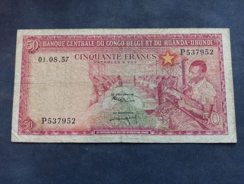 Congo belge francs - belge, 1957