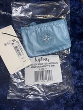 Kipling mini Creativity   Pouch Divided AQUA tides