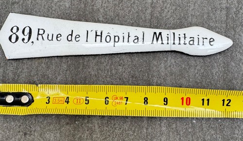 Ancienne plaque émaillée