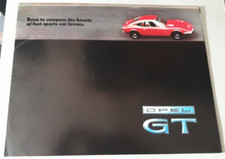 Opel GT Coupe Brochure 1969 - 1100  1900  Large Format Prestige