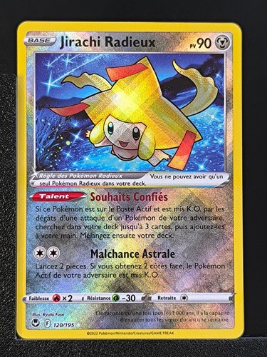 Carte pokémon jirachi radieux - jirachi,