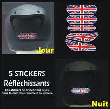 5 Stickers REFLECHISSANTS pour