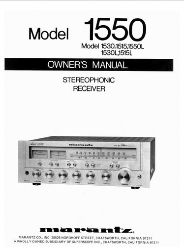 Marantz 1550 receiver - marantz,