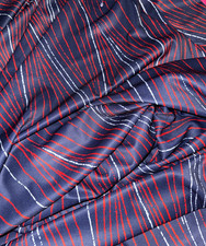 Tissu vintage jersey bleu