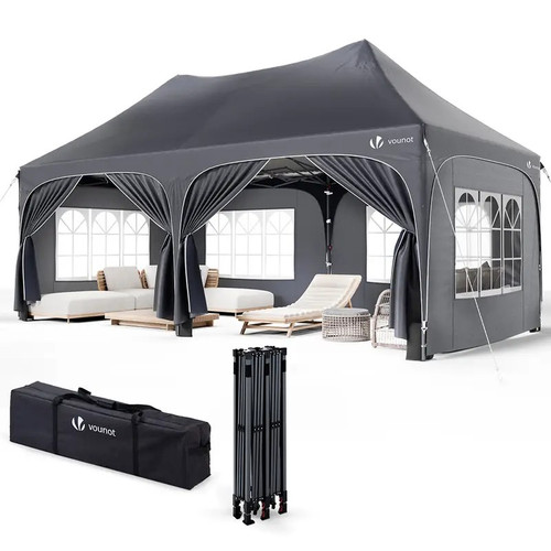 Vounot tonnelle pliable 3x6m - tonnelle,