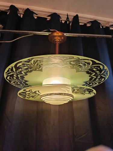 Lustre art déco - art, attribué