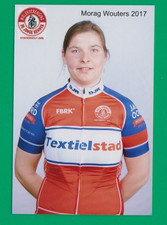 CYCLISME carte Cycliste MORAG WOUTERS Equipe DE JONGE RENNER 2017