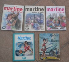 lot 5 livres MARTINE  -