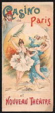 3-part program. Henri Gray. Casino de Paris. circa 1895. 