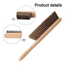 Cette brosse à poils à manche en bois design unique est essentielle pour les c