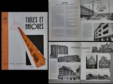 TUILES ET BRIQUES n°12 1952 HLM IVRY, RECONSTRUCTION AMIENS