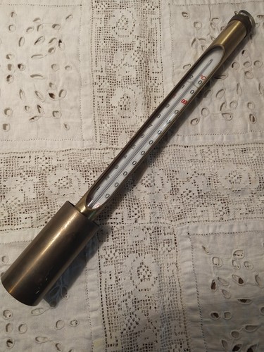 Ancien thermomètre laiton - thermomètre, en