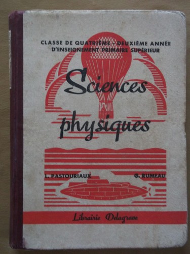 Ancien livre école sciences - ancien, d'école