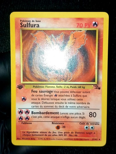 Carte pokémon sulfura - /,