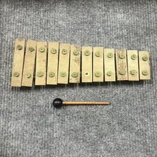 Vintage Antique Metalophone With Mallet