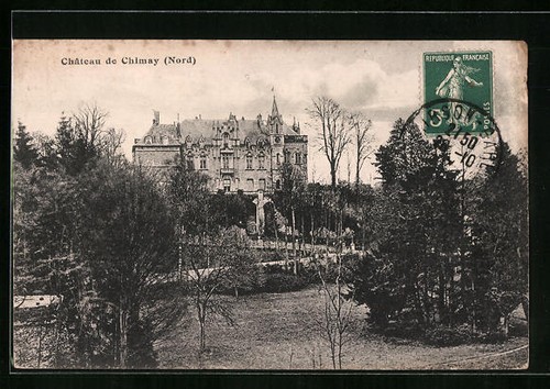 Cpa chimay chateau - cpa, facade