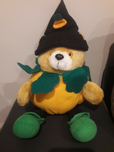 Peluche doudou ours - peluche, citrouille