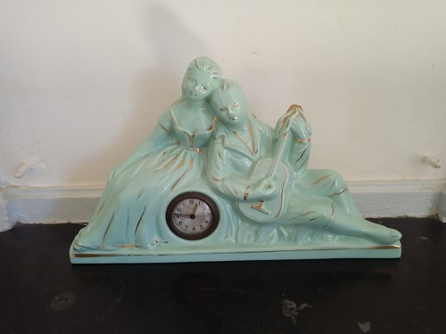 Ancienne horloge sculpture - sculpture, en